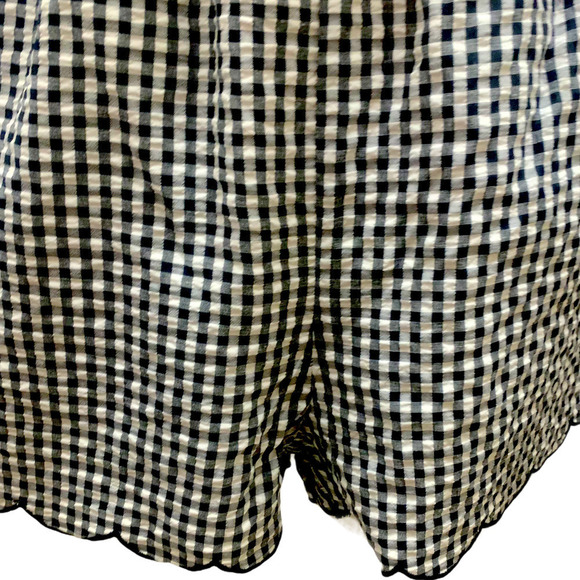 Evolutionary NWT Black White Gingham Printed Co-Ord Romper, Med - Picture 6 of 13